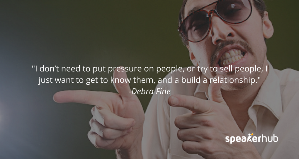 I don’t need to put pressure on people, or try to sell people, I just want to get to know them, and a build a relationship. I don’t need to put pressure on people, or try to sell people, I just want to get to know them, and a build a relationship.