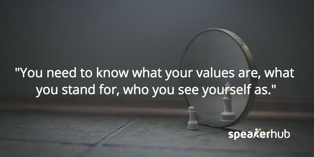 It’s about finding your own authentic voice. Jackie Le Fevre: I’d say find a story that you can tell that is true to your values. Then you will come across as authentic. You won’t need actually as much bottle to do it because it’s true, and because it’s you. The audience will come with you. They’ll believe it because it’s true. Then you’ve got them really. Just be yourself.