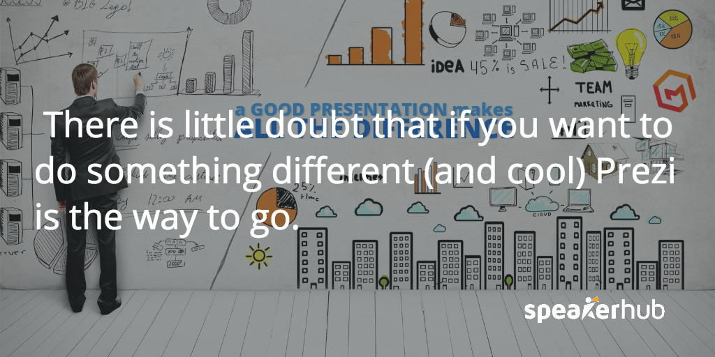 Prezi is cool, straight up. SpeakerHub Quote: Prezi is cool, straight up.